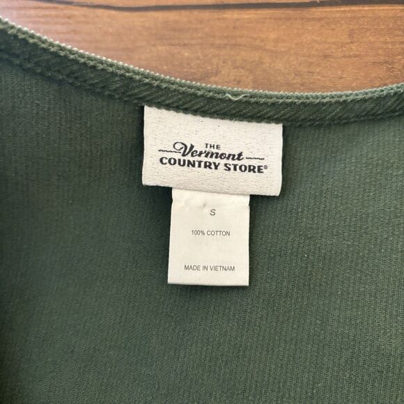 The Vermont Country Store Women’s S Corduroy Green Jumper Dress FLAWED - Picture 8 of 14